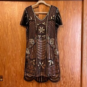 1920s Style Gatsby Flapper Dress